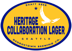 Heritage Collaboration Lager tap label
